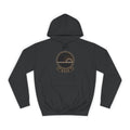 Kala jet black hoodie product view, embroidery-style Kongo emblem printed on the chest, Dikenga Collection by Bana Bilaka