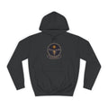 Kalunga jet black hoodie product view, embroidery-style Kongo emblem printed on the chest, Dikenga Collection by Bana Bilaka